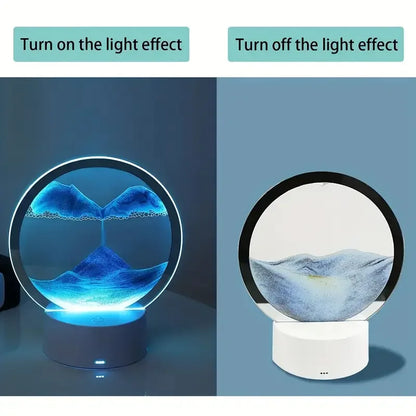 Lámpara de Arena 3D — Luz Nocturna Dinámica con 7 Colores