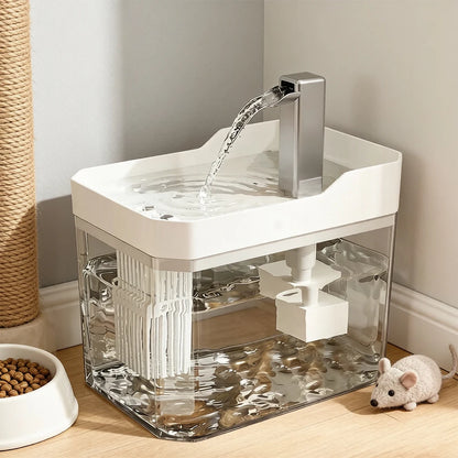 Fuente de agua para gatos 1,5 L con filtro y USB-C