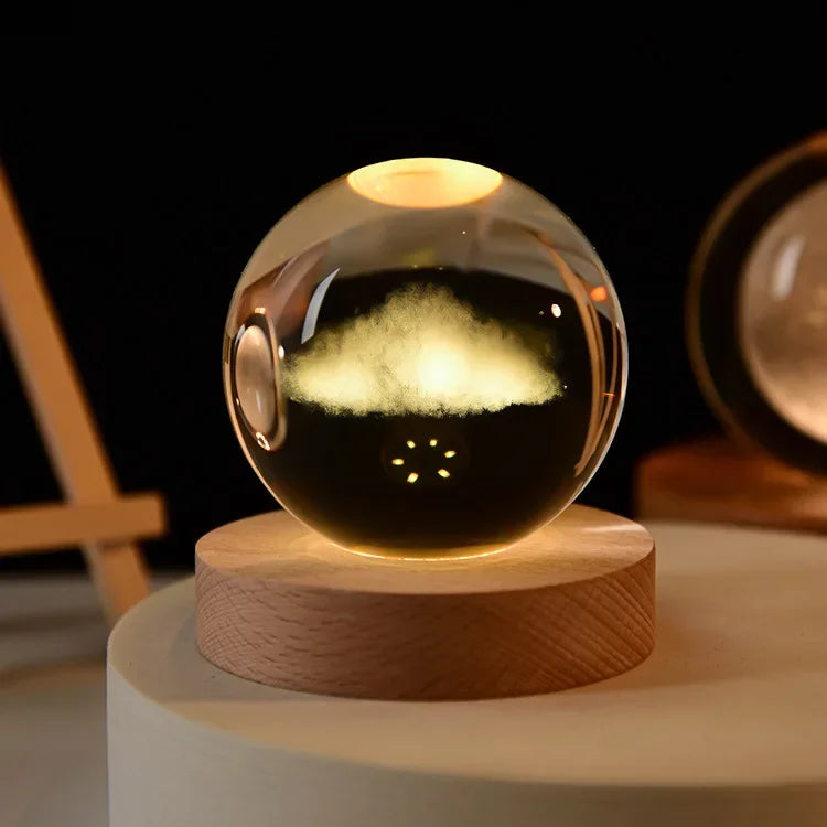 CosmosOrb™ — Bola de Cristal 3D con Universo en Miniatura