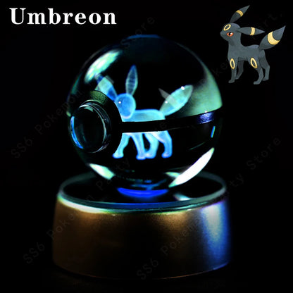 SphereLight™ — Bola de Cristal 3D con Luz LED | Edición Pokémon