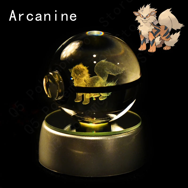 SphereLight™ — Bola de Cristal 3D con Luz LED | Edición Pokémon