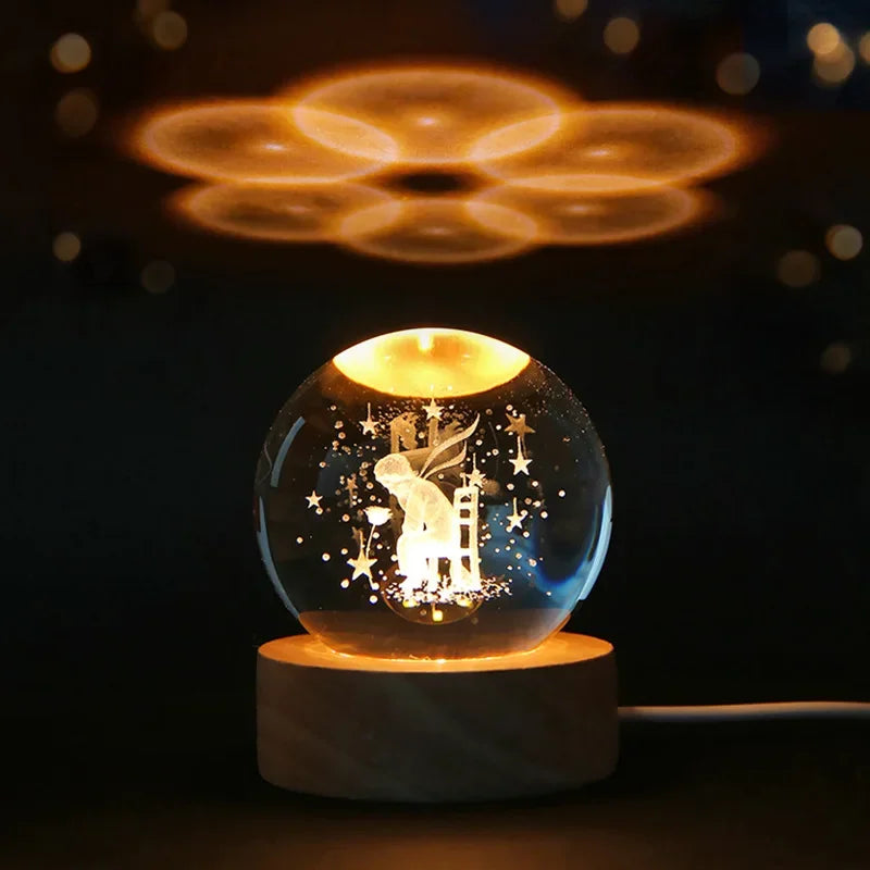 CosmosOrb™ — Bola de Cristal 3D con Universo en Miniatura