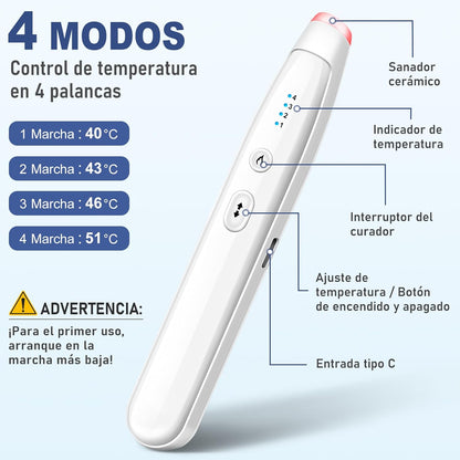 LumiGlow | Bolígrafo Antipicaduras con Calor y Vibración